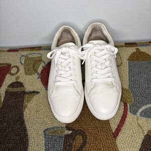 RUSH Gordon Rush Riley White Faux Leather Low Top Lace Up Sneakers Mens Sz 11